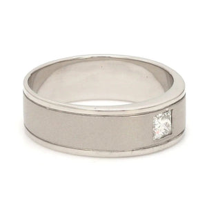 Princess Cut Single Diamond Ring for Men JL PT 420