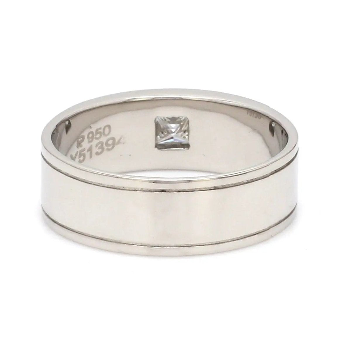 Princess Cut Single Diamond Ring for Men JL PT 420