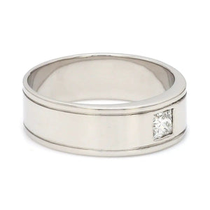 Princess Cut Single Diamond Ring for Men JL PT 420