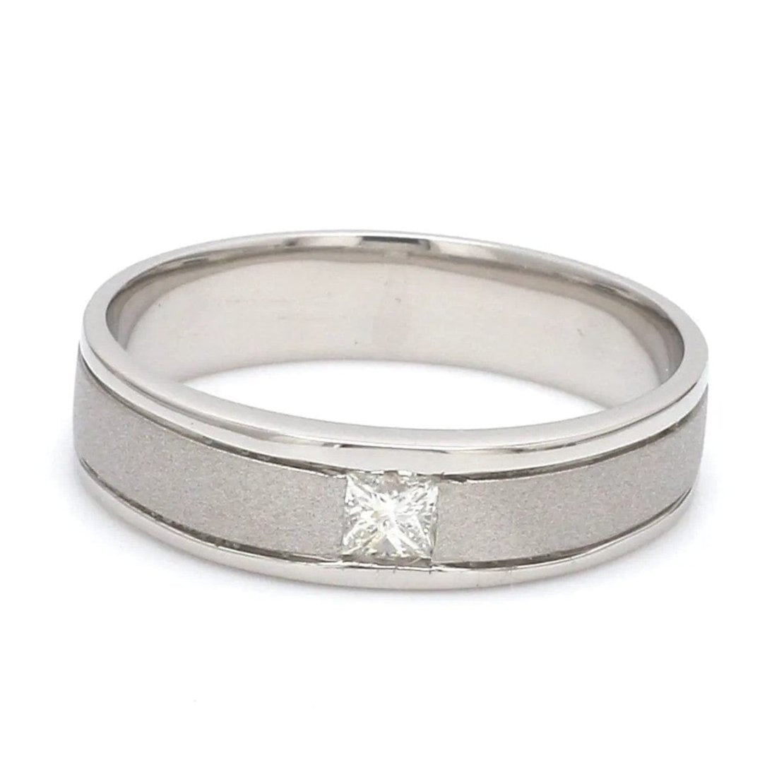 Princess Cut Single Diamond Ring for Men JL PT 420