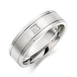 Load image into Gallery viewer, Princess Cut Single Diamond Ring for Men JL PT 420
