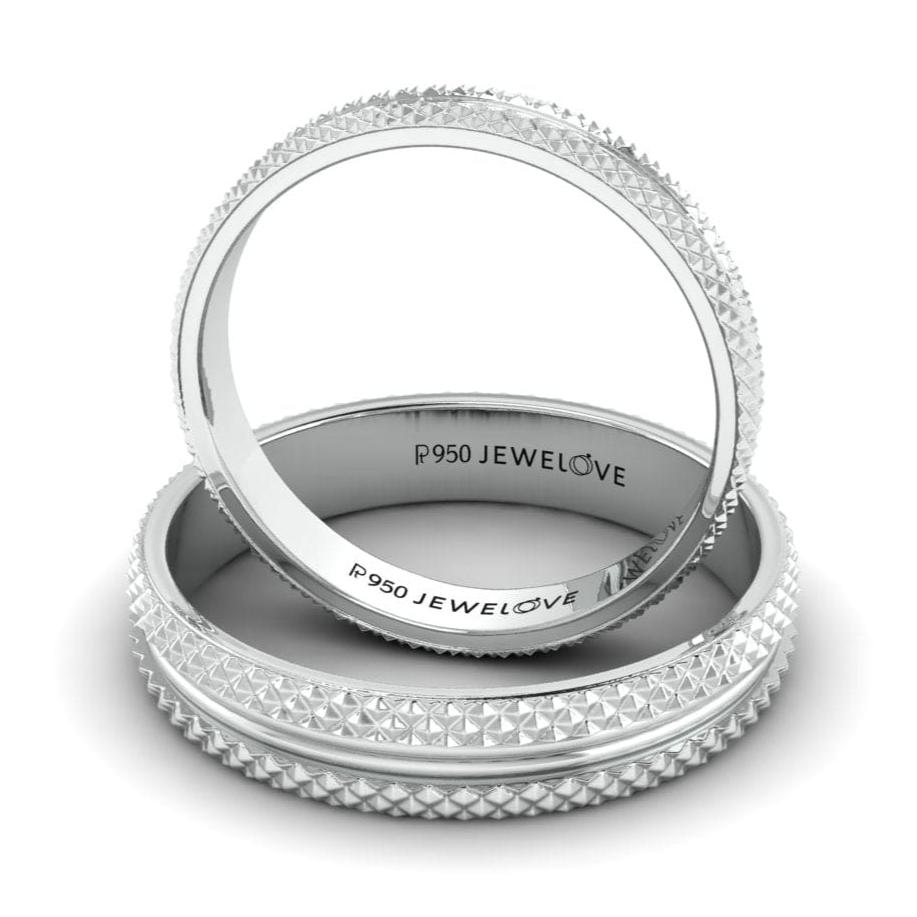 Designer Platinum Couple Rings JL PT 1111