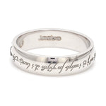 Load image into Gallery viewer, Rings of Love - Platinum Bands with Elvish Poem Engraved JL PT 438
