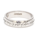 Load image into Gallery viewer, Rings of Love - Platinum Bands with Elvish Poem Engraved JL PT 438
