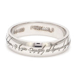 Load image into Gallery viewer, Rings of Love - Platinum Bands with Elvish Poem Engraved JL PT 438
