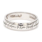 Load image into Gallery viewer, Rings of Love - Platinum Bands with Elvish Poem Engraved JL PT 438
