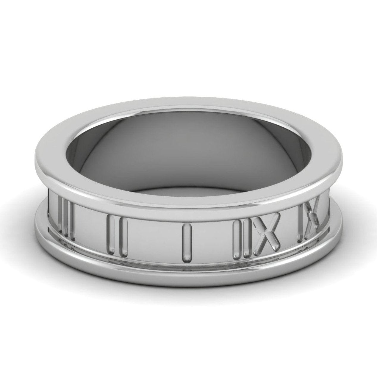 Plain Platinum Couple Ring JL PT MB 131