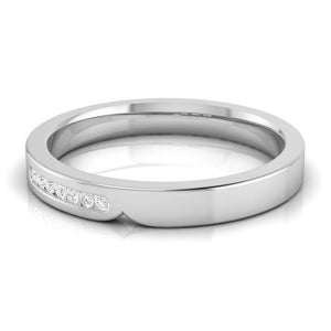 Serendipity Platinum Love Bands with Diamonds JL PT 527