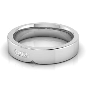 Serendipity Platinum Love Bands with Diamonds JL PT 527