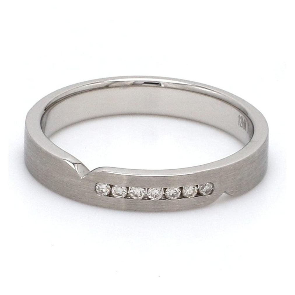 Serendipity Platinum Love Bands with Diamonds JL PT 527