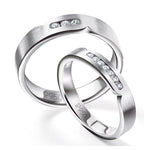 Load image into Gallery viewer, Serendipity Platinum Love Bands with Diamonds JL PT 527
