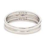 Load image into Gallery viewer, Simple 2 &amp; 4 Row Platinum Love Bands JL PT 120
