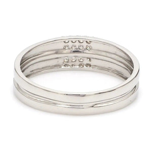 Simple 2 & 4 Row Platinum Love Bands JL PT 120