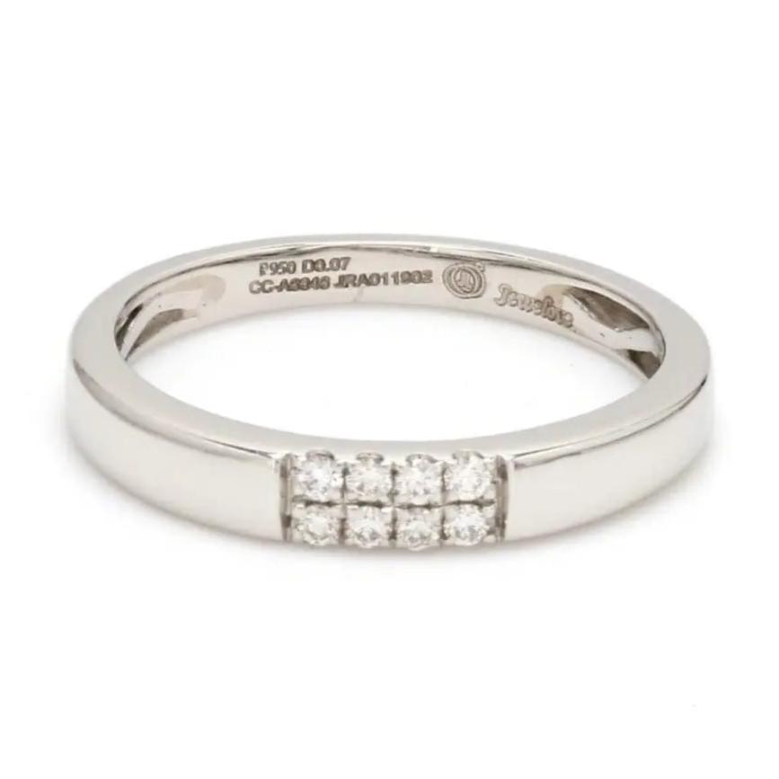 Simple 2 & 4 Row Platinum Love Bands JL PT 120