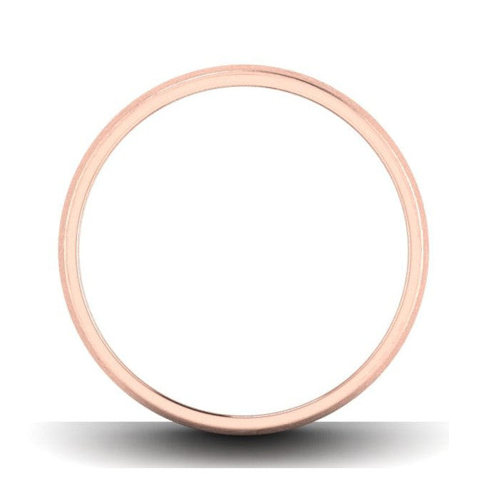 Simple Matte Finish Platinum & Rose Gold Couple Rings JL PT 634