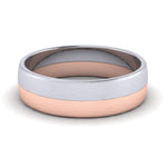 Load image into Gallery viewer, Simple Matte Finish Platinum &amp; Rose Gold Couple Rings JL PT 634
