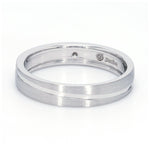 Load image into Gallery viewer, Simple Platinum Couple Rings with Curvilinear Groove JL PT 569
