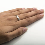 Load image into Gallery viewer, Single Diamond Milgrain Platinum Couple Rings JL PT 539
