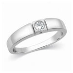 Load image into Gallery viewer, Single Diamond Platinum Ring for Men JL PT 311
