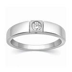 Load image into Gallery viewer, Single Diamond Platinum Ring for Men JL PT 311
