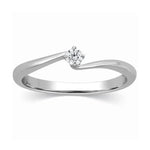 Load image into Gallery viewer, Single Diamond Platinum Ring for Women JL PT 304
