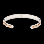 Load image into Gallery viewer, Single Diamond Platinum &amp; Rose Gold Open Kada for Men JL PTB 1175
