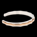 Load image into Gallery viewer, Single Diamond Platinum &amp; Rose Gold Open Kada for Men JL PTB 1175
