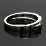 Load image into Gallery viewer, Single Diamond Platinum Wedding Bands JL PT 242
