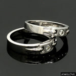 Load image into Gallery viewer, Single Diamond Platinum Wedding Bands JL PT 242
