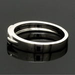 Load image into Gallery viewer, Single Diamond Platinum Wedding Bands JL PT 242
