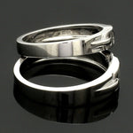 Load image into Gallery viewer, Single Diamond Platinum Wedding Bands JL PT 242
