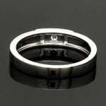 Load image into Gallery viewer, Single Diamond Platinum Wedding Bands JL PT 242
