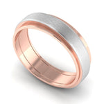 Load image into Gallery viewer, Slanting Platinum &amp; Rose Gold Couple Rings JL PT 635
