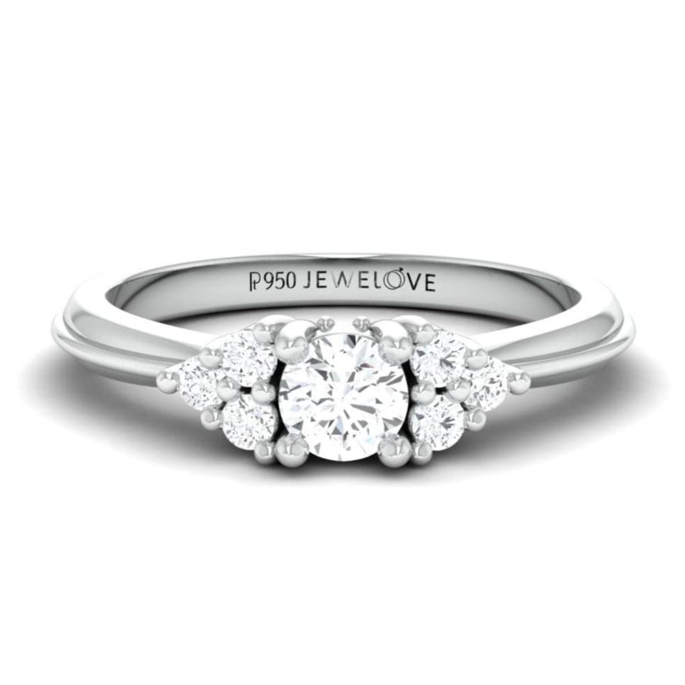 Spark of Love - Platinum Couple Rings with Diamonds JL PT 600