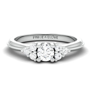 Spark of Love - Platinum Couple Rings with Diamonds JL PT 600