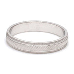 Load image into Gallery viewer, Textured Plain Platinum Ring with Grooves for Men JL PT 618
