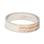 Load image into Gallery viewer, Designer Platinum &amp; Rose Gold Couple Rings JL PT 1129
