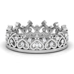 Load image into Gallery viewer, The Crown of Hearts Platinum with Diamond Ring JL PT 555
