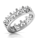 Load image into Gallery viewer, The Crown of Hearts Platinum with Diamond Ring JL PT 555
