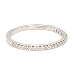 Load image into Gallery viewer, Thin Half Eternity Diamond Ring in Platinum JL PT 284
