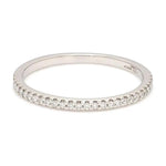 Load image into Gallery viewer, Thin Half Eternity Diamond Ring in Platinum JL PT 284
