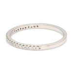 Load image into Gallery viewer, Thin Half Eternity Diamond Ring in Platinum JL PT 284
