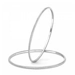 Load image into Gallery viewer, Thin Platinum Bangles with Diamond Cut SJ PTB 314
