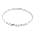 Load image into Gallery viewer, Uni-Sex Platinum Bangle with Inclined Lines JL PTB 818
