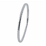 Load image into Gallery viewer, Uni-Sex Platinum Bangle with Inclined Lines JL PTB 818
