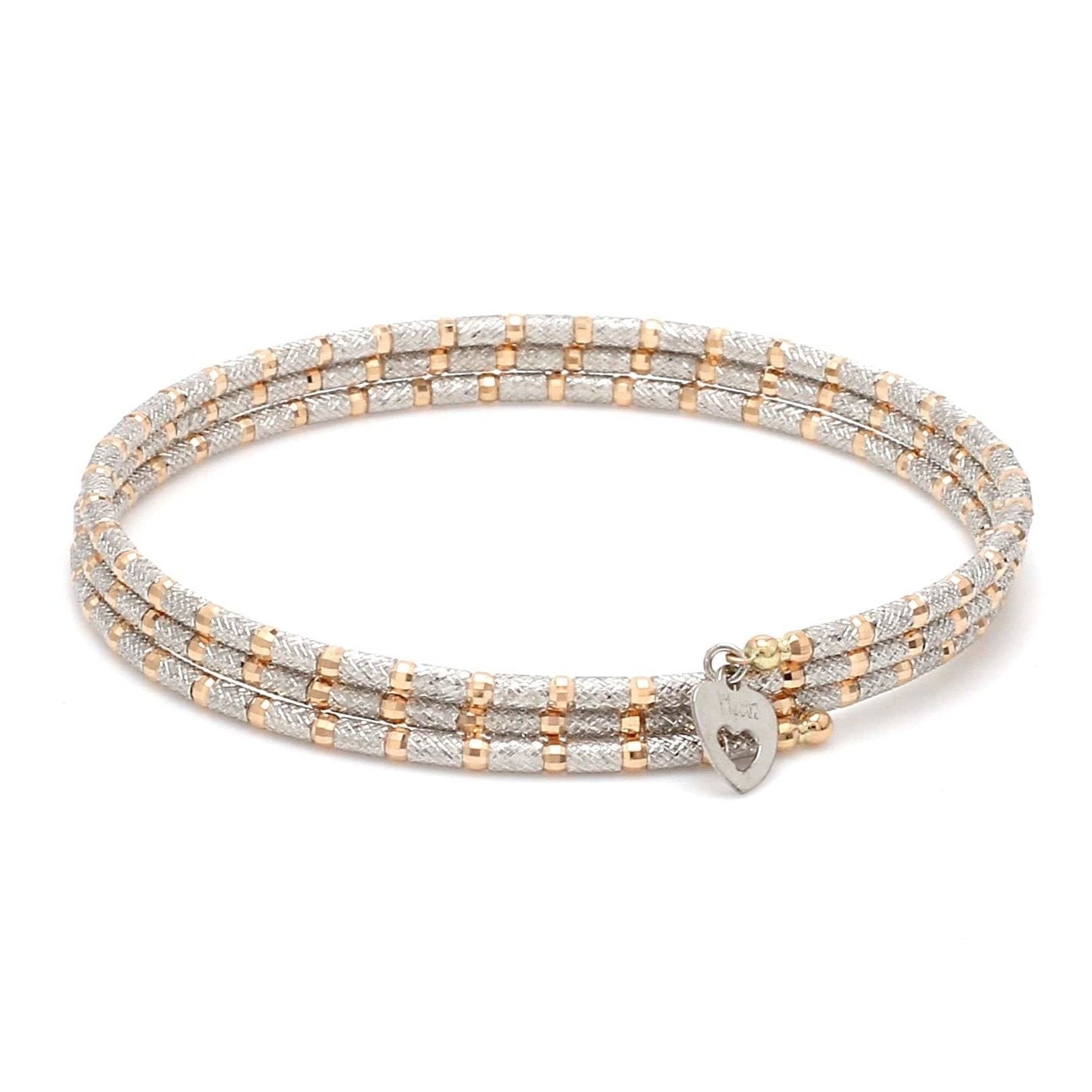 Unique Japanese Platinum & Rose Gold Bracelet for Women JL PTB 726