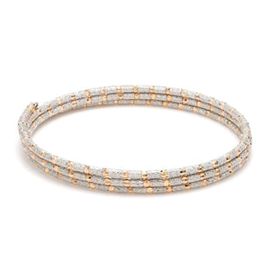 Unique Japanese Platinum & Rose Gold Bracelet for Women JL PTB 726