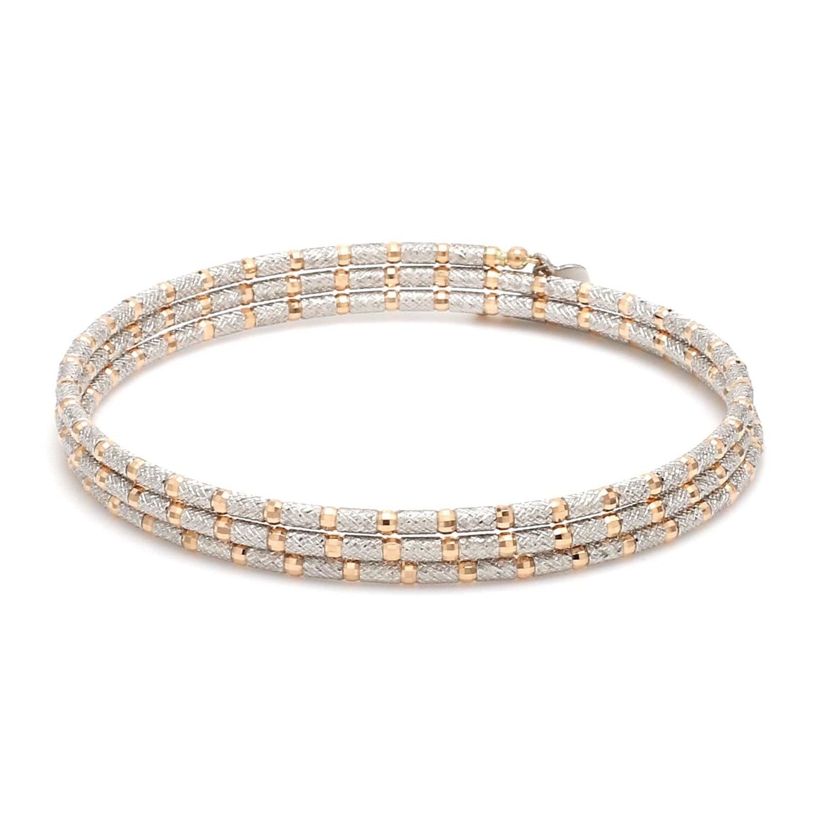 Unique Japanese Platinum & Rose Gold Bracelet for Women JL PTB 726