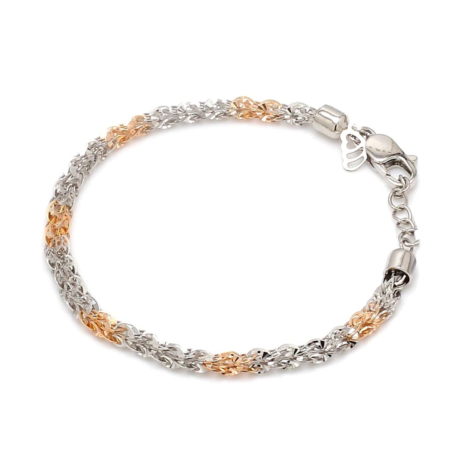 Unique Japanese Platinum Rose Gold Bracelet JL PTB 739R