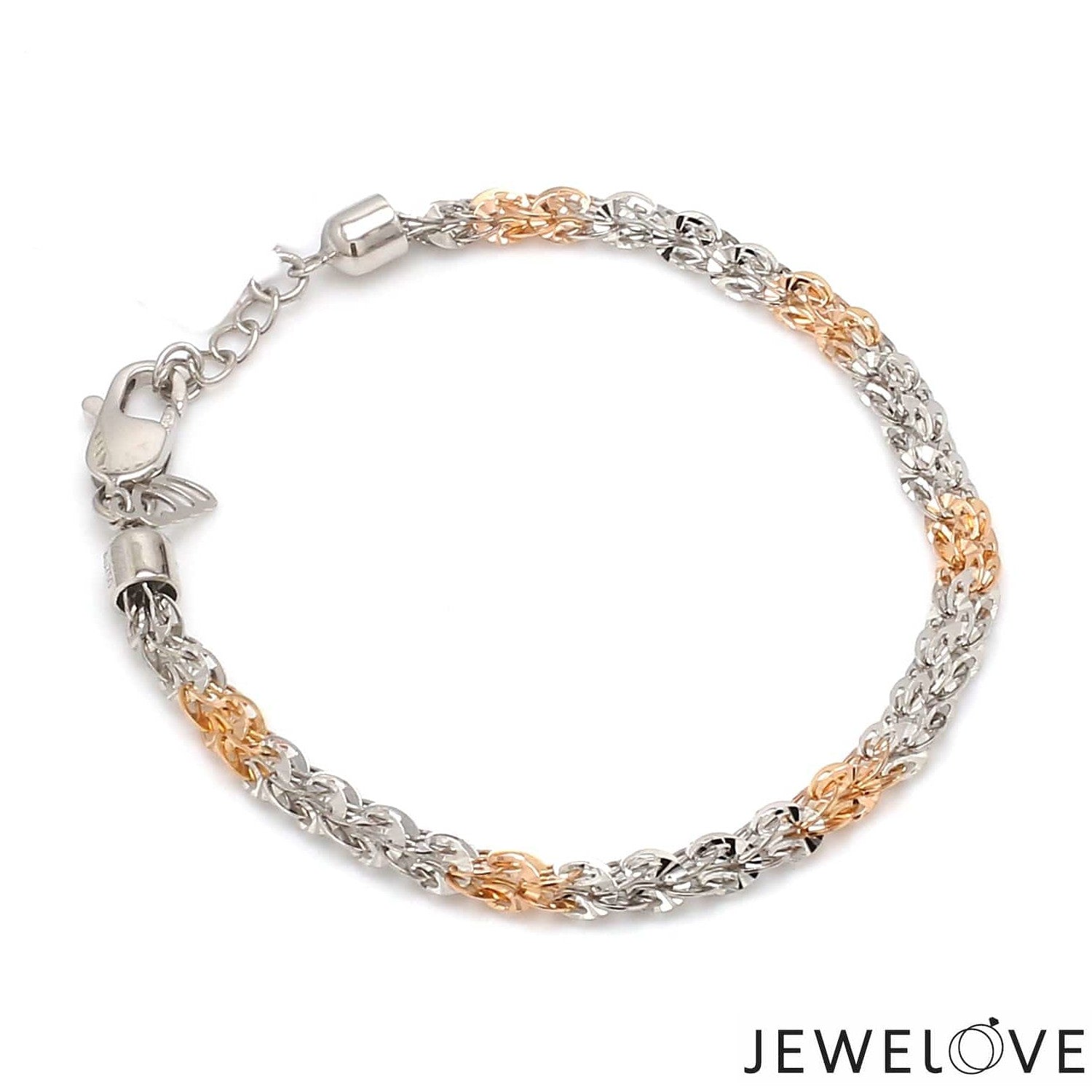 Unique Japanese Platinum Rose Gold Bracelet JL PTB 739R